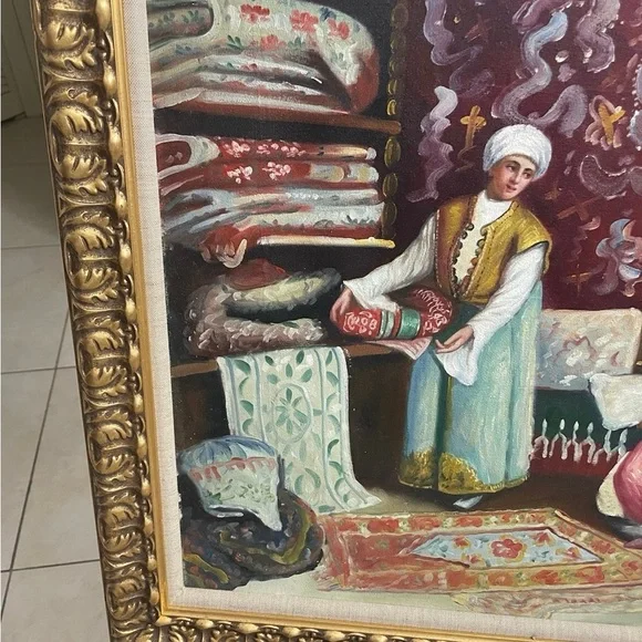 Arabian Rug Seller Paint- Hand paint - Picture 3 of 7